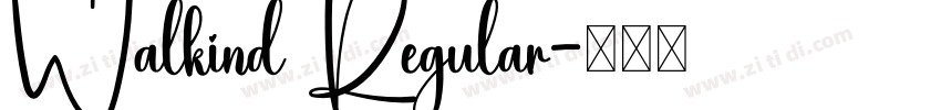 Walkind Regular字体转换